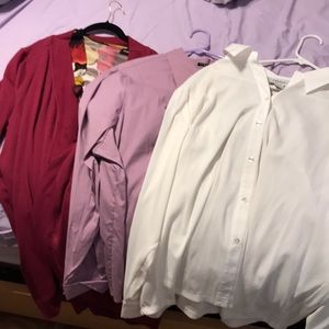 NWT set of 3 shirts, 1 with sweater. All 3 plus size 30/32